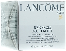 Fragrances, Perfumes, Cosmetics Lifting Day Cream - Lancome Renergie Multi-Lift Cream SPF15 (tester)