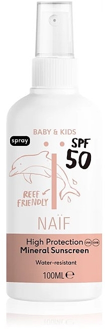 Baby Tanning Spray  - Naif Baby & Kids Mineral Sunscreen SPF 50 — photo N1