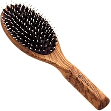Olive Wood Styling Brush - Hydrea London Olive Wood Styling Hair Brush — photo N1