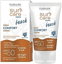 Fragrances, Perfumes, Cosmetics Sunscreen Makeup Base - Floslek Sun Care Derma Comfort Cream SPF 50