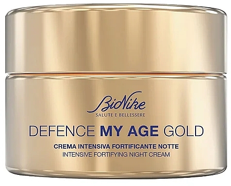 Firming Night Face Cream - BioNike Defense My Age Gold Intensive Fortifying Night Cream — photo N1