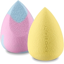 Makeup Sponge Set - Boho Beauty Bohomallows Pink Sugar + Lemon (sponge/2pcs) — photo N2