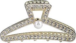 Claw Clip with Pearls, 26966, golden - Top Choice Hair Claw — photo N1