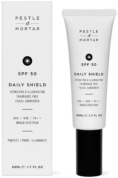 Face Sunscreen - Pestle & Mortar Daily Shield SPF 50 — photo N1