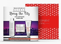 Fragrances, Perfumes, Cosmetics Set - Transparent Clinic "City Defense" (micelar/water/200ml + f/cream/50ml + sun/cream/75ml)