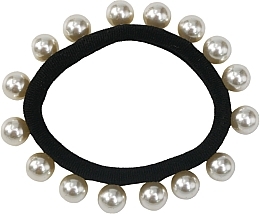 Fragrances, Perfumes, Cosmetics Hair Tie with Pearls, black - Lolita Accessoires