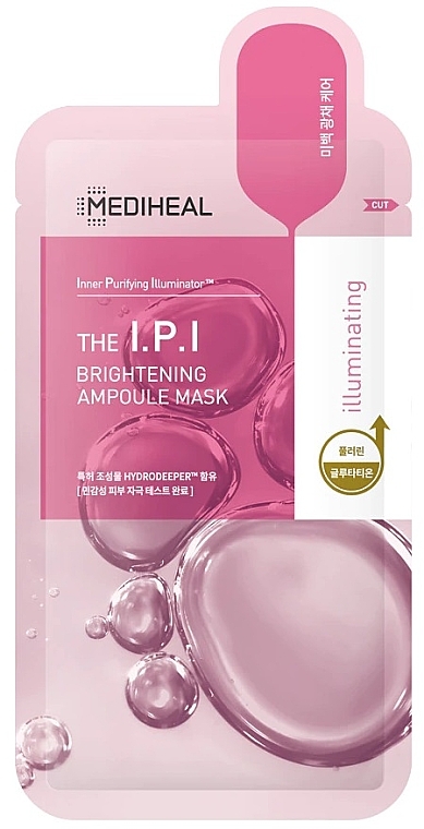 Brightening Face Sheet Mask - Mediheal The I.P.I Brightening Illuminating Ampoule Mask — photo N1