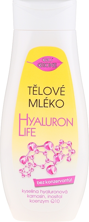 Body Milk - Bione Cosmetics Hyaluron Life Body Milk With Hyaluronic Acid — photo N1