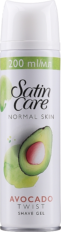 Shaving Gel "Avocado" - Gillette Satin Care Avocado Twist Shave Gel for Woman — photo N2