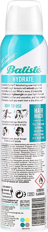 Dry Shampoo - Batiste Dry Shampoo Hydrating — photo N3