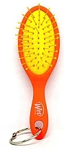 Fragrances, Perfumes, Cosmetics Hair Brush with Ring, orange - Wet Brush Neon Keychain Brush