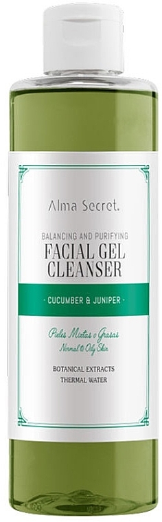 Face Cleansing Gel - Alma Secret Facial Gel Cleanser Cucumber & Juniper — photo N1