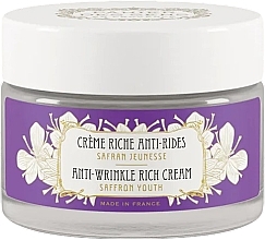 Fragrances, Perfumes, Cosmetics Saffron Rich Anti-Wrinkle Cream - Panier Des Sens Saffron Youth Anti-wrinkle Face Rich Cream Rich Texture