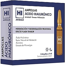Fragrances, Perfumes, Cosmetics Facial Ampoules - Avance Cosmetic Hi Antiage Hyaluronic Acid Ampoules 3 Flash Effects
