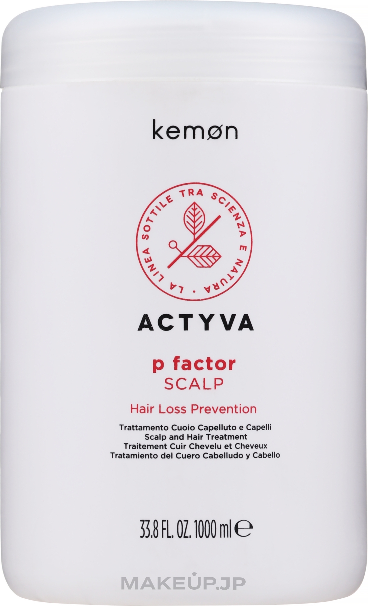 Anti Hair Loss Scalp Treatment - Kemon Actyva P Factor Scalp — photo 1000 ml
