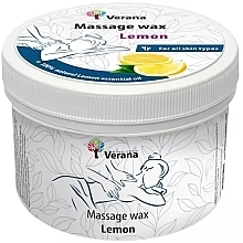 Fragrances, Perfumes, Cosmetics Lemon Massage Wax - Verana Massage Wax Lemon