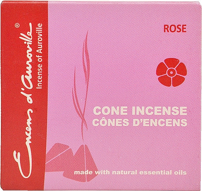 Rose Incense Cones - Maroma Encens d'Auroville Cone Incense Rose — photo N2