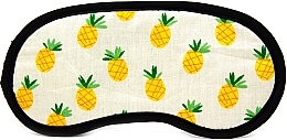 Fragrances, Perfumes, Cosmetics Sleep Mask 'Mix', light beige with pineapples - Omkara