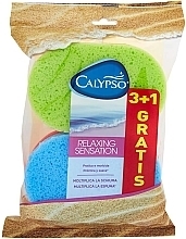 Fragrances, Perfumes, Cosmetics Set of 4 Bath Sponges - Calypso Relaxing Sensation Set (sponge/4pcs)