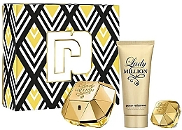 Paco Rabanne Lady Million - Set (edp/80ml + edp/10ml + b/lot/100ml) — photo N1