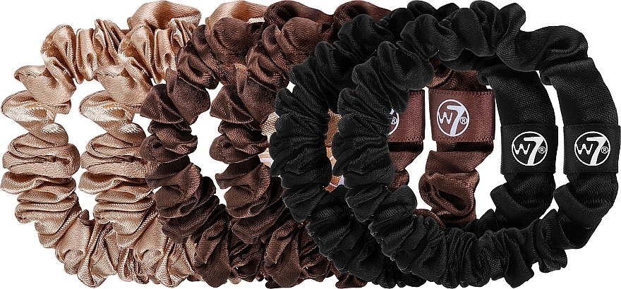 Hair Ties Set, 6 pcs - W7 Cosmetics Silky Knots Fall — photo N3