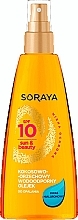 Fragrances, Perfumes, Cosmetics Coconut & Nut Body Sun Oil - Soraya Sun & Beauty Waterproof Coconut & Nut Oil SPF10