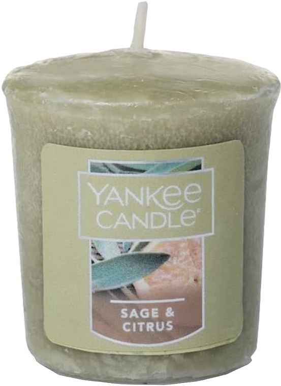 Scented Candle - Yankee Candle Sage & Citrus Votive — photo N1