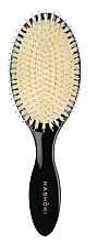 Fragrances, Perfumes, Cosmetics Natural Bristle Hair Brush, oval - Kashoki Smooth White Detangler