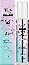 Fragrances, Perfumes, Cosmetics 2in1 Face Toner & Serum 'Ready? Glow!' - Beauty Derm