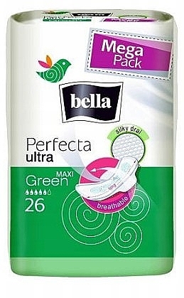 Perfecta Ultra Maxi Green Pads, 26 pcs - Bella — photo N1
