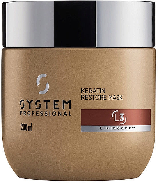 Keratin Mask - System Professional Luxe Oil Lipidcode Keratin Restore Mask L3 — photo N1