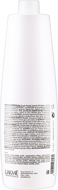 Anti-Dandruff Shampoo for Oily Hair - Lakme K.Therapy Peeling Shampoo Oily Hair — photo N3