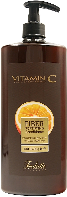 Weak & Damaged Hair Strengthening Conditioner - Frulatte Vitamin C Fiber Fortyfing Conditioner — photo N1