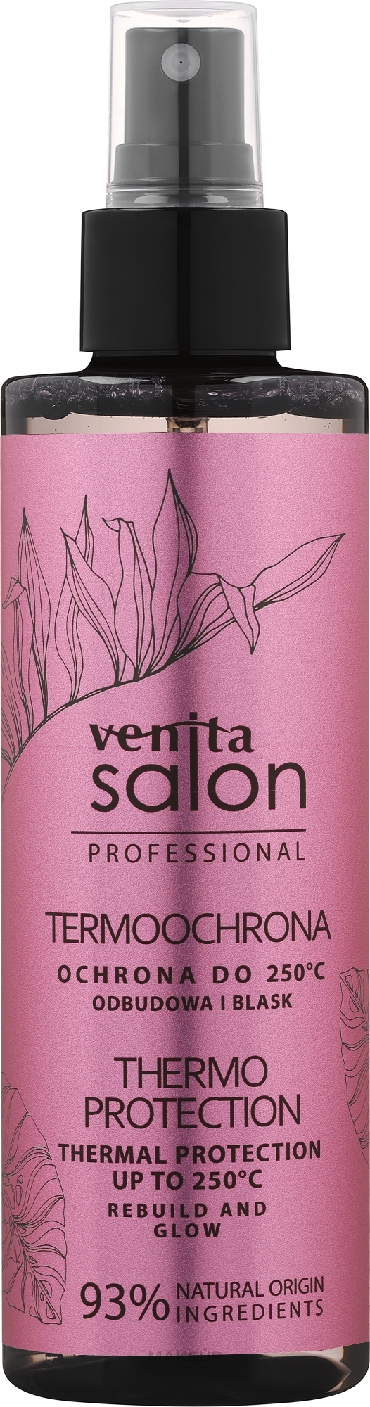Hair Styling Spray, thermal protection - Venita Salon Professional — photo 200 ml