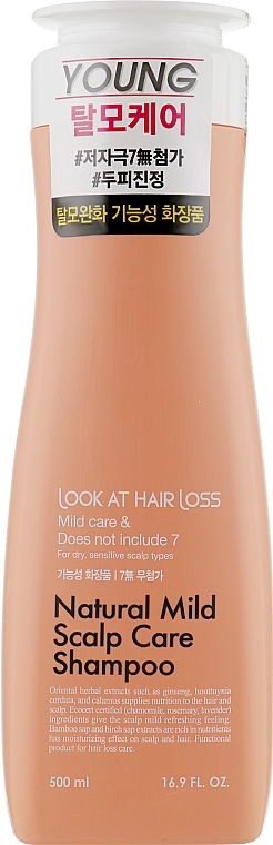 Dry Hair Shampoo - Doori Cosmetics Look At Hair Loss Natural Mild Scalp Shampoo — photo N1