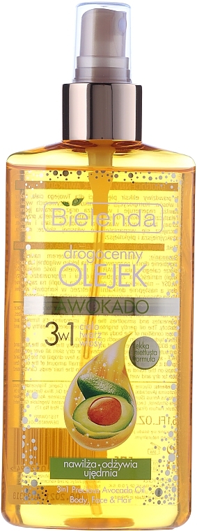 Body, Face and Hair Avocado Oil 3in1 - Bielenda Drogocenny Olejek  — photo N2