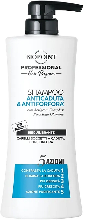 Anti-Hair Loss & Dandruff Shampoo for Men - Biopoint Anticaduta & Antiporfora Shampoo — photo N1