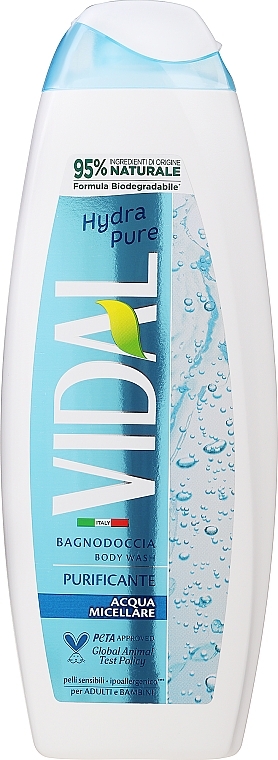 Micellar Water Shower Gel - Vidal Acqua Micellare Shower Gel — photo N1