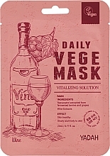 Fragrances, Perfumes, Cosmetics Facial Sheet Mask - Yadah Daily Vegi Wine Mask