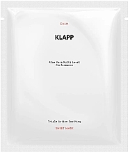 Fragrances, Perfumes, Cosmetics Soothing Sheet Face Mask - Klapp Triple Action Soothing Sheet Mask