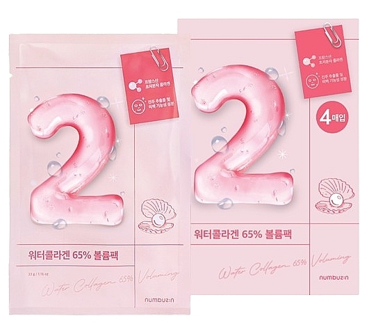 Aqueous Collagen Sheet Mask - Numbuzin No.2 Water Collagen 65% Voluming Sheet Mask — photo N1