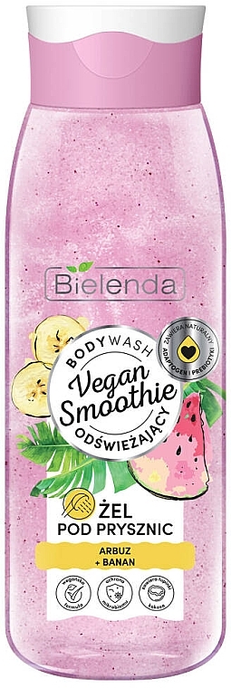 Watermelon & Banana Shower Cream-Gel - Bielenda Vegan Smoothie Shower Gel — photo N2