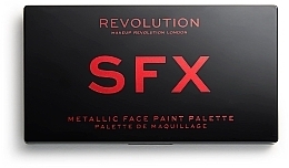 Fragrances, Perfumes, Cosmetics Makeup Palette - Makeup Revolution Halloween Metallic Face Paint Palette