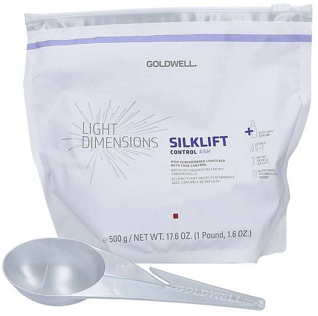 Hair Bleaching Powder - Goldwell Silklift Control Ash Level 5-7 — photo N3