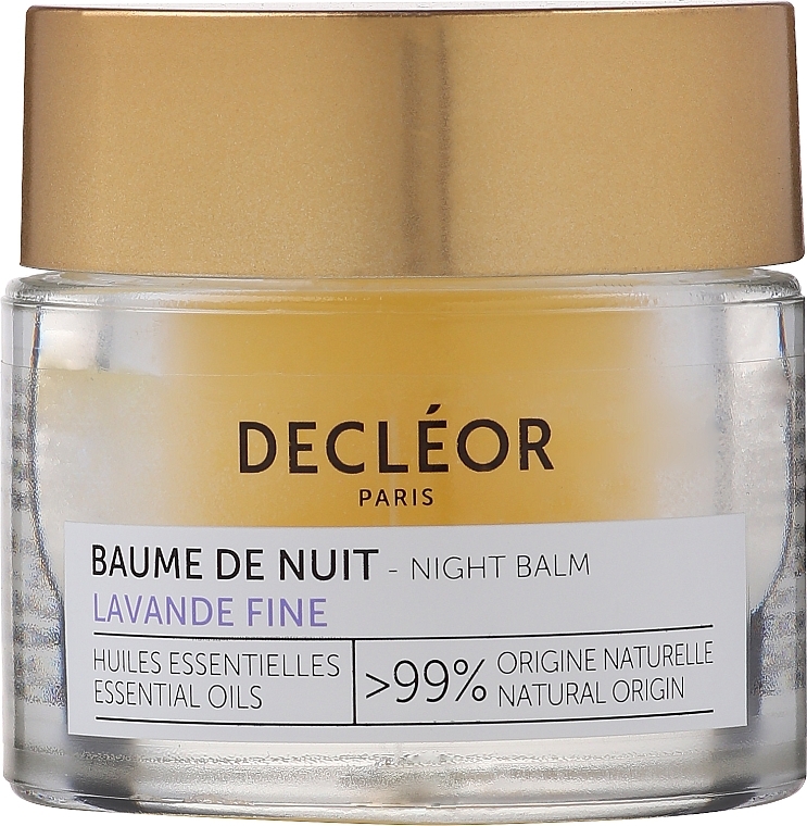 Anti-Wrinkle Night Face Balm - Decleor Lavander Fine Night Balm Essential Oils — photo N2