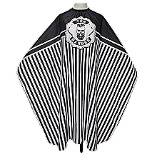 Fragrances, Perfumes, Cosmetics Hairdressing Cape, Black Striped - Detreu Barber