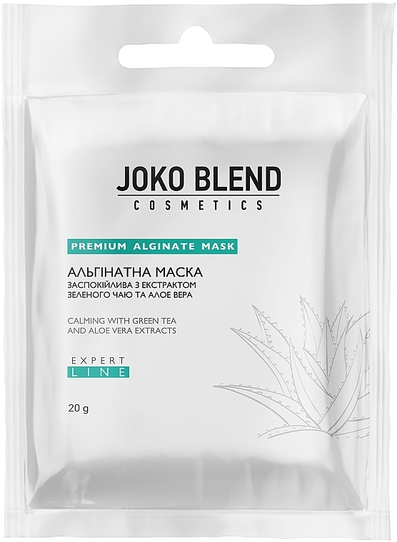 Soothing Alginate Mask with Green Tea Extract and Aloe Vera - Joko Blend Premium Alginate Mask — photo N1