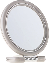 Fragrances, Perfumes, Cosmetics Round Double-Sided Stand Mirror, 12 cm, 9504, grey - Donegal Mirror