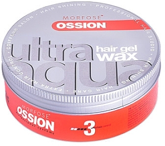 Hair Wax - Morfose Ossion Ultra Aqua Hair Red Gel Wax — photo N1