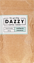 Fragrances, Perfumes, Cosmetics Coffee Face and Body Scrub "Coffee and Coconut" - Dazzy Coffee Face & Body Scrub Coffee & Cocos